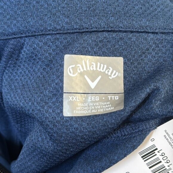 Callaway Golf 1/4 Zip Gray Pullover Jacket XXL NEW - Picture 5 of 7